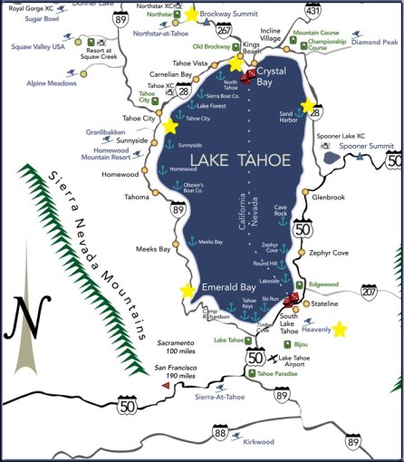 Lake Tahoe Map